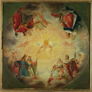 Glory of St. Genevieve, Study for the Cupola of the Pantheon by Antoine Jean Gros